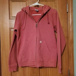 Womens carhartt zip up hoodie sweatshirt